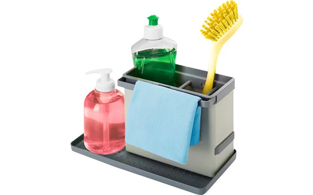 Metaltex Tidytex Spülbecken-Organizer Hellgrau – Bild 4