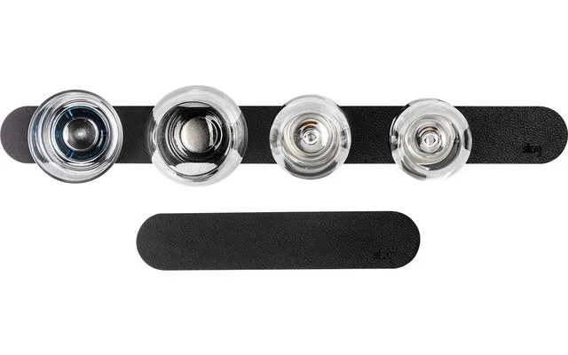 Silwy® Magnet Metall Leiste Mit Ledercoating 50 Cm Schwarz – Bild 7