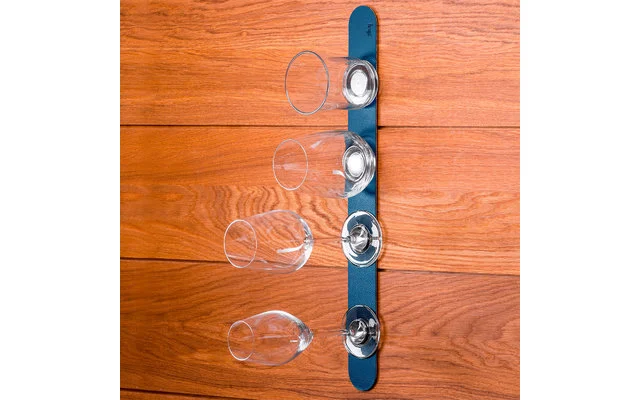 Silwy® Magnet Metall Leiste Mit Ledercoating 50 Cm Blau – Bild 2