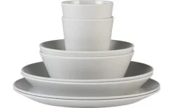 Mepal Bloom Melamin Geschirr-Set 8-teilig Pebble Yellow