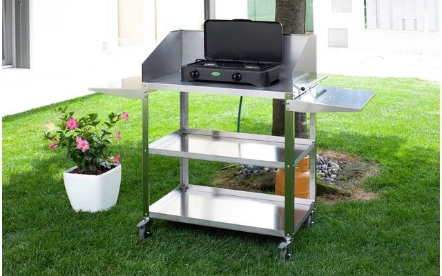 CF Parker 2-flammiger Gaskocher Mit Zündsicherung Anthrazit