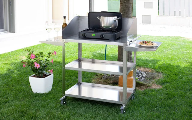 CF Parker 2-flammiger Gaskocher Mit Zündsicherung Anthrazit – Bild 2