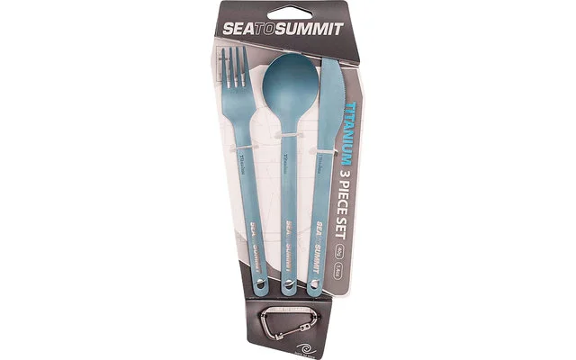 Sea To Summit Titanium 3-teiliges Besteck Set (Messer, Gabel Und Löffel)