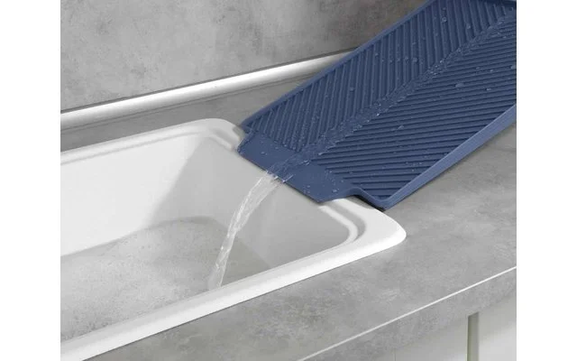 Wenko Linea Abtropfmatte 40 X 30 X 3 Cm Blau – Bild 3