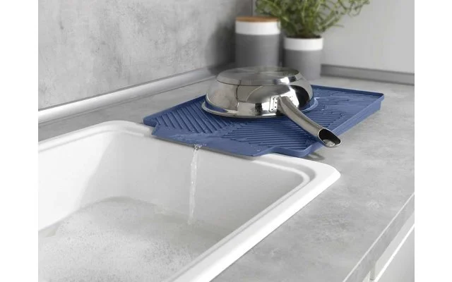 Wenko Linea Abtropfmatte 40 X 30 X 3 Cm Blau – Bild 4