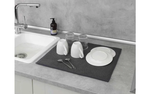 Wenko Mikrofaser Abtropfmatte Miko Grau – Bild 6