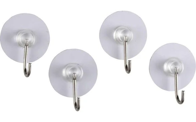 Wenko Static-Loc Nickelhaken Wandhaken Weiß 4er Set – Bild 5