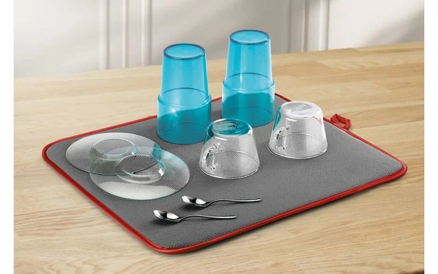 Metaltex Softex Microfaser Abtropfmatte Rot – Bild 5