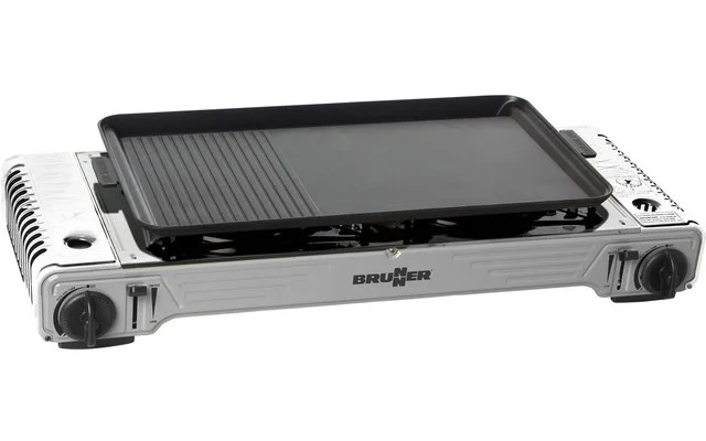 Brunner Devil Double Grill 2-flammiger Kartuschen-Gaskocher – Bild 4