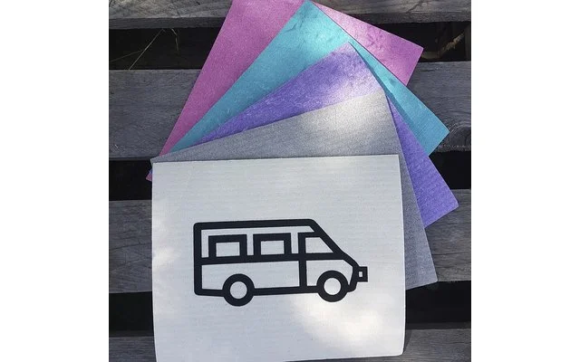 Pufz Schwedisches Geschirrtuch Wohnwagen Retro Grau – Bild 3