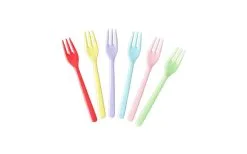Rice Melamin Kuchengabel Multi Set 6 Teilig