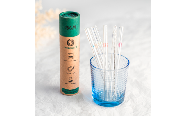 Chinchilla Glastrinkhalme Rund 23 X 9 Cm – Bild 4