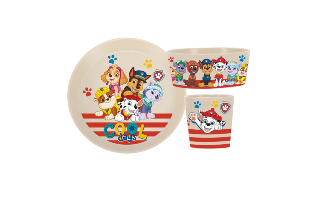 Koziol Connect Paw Patrol Geschirr Set 3 Teilig Creme