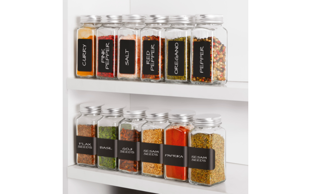 Metaltex Shake-It Gewürzstreuer Set 12 Gläser – Bild 6