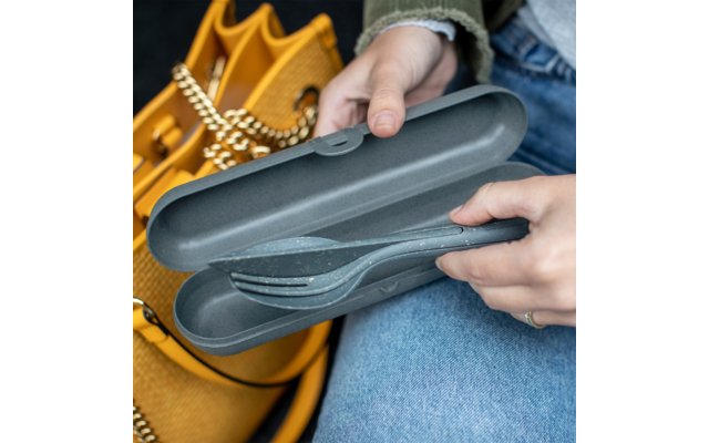 Koziol Besteck Etui KLIKK ETUI Nature Wood – Bild 2