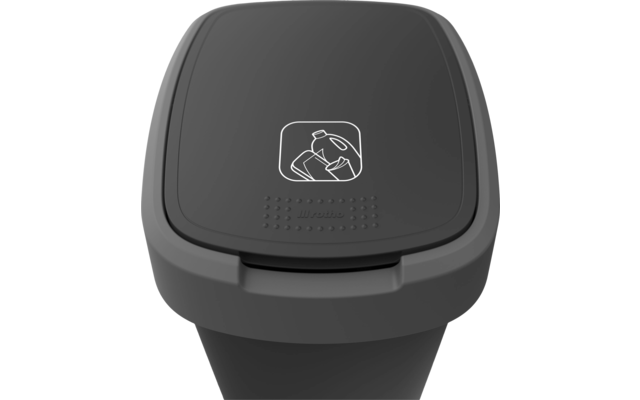 Rotho Twist Abfalleimer Mit Schwing- Und Klappdeckel 25 Liter Lime Grün – Bild 2