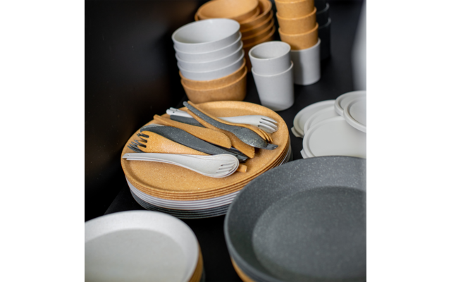 Koziol Rio Besteckset 3 Teilig Nature Desert Sand – Bild 3